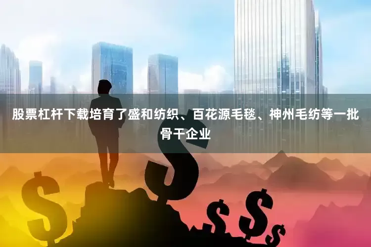 股票杠杆下载培育了盛和纺织、百花源毛毯、神州毛纺等一批骨干企业